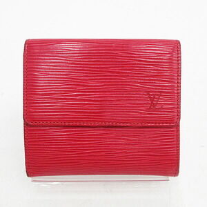 Louis Vuitton Epi Double Hook Wallet Red